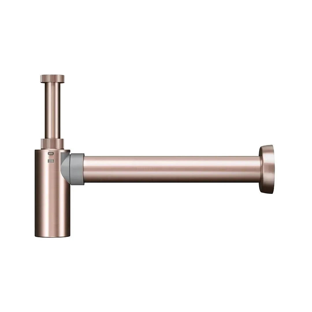 Sifão de Parede para Banheiro Cobre Escovado Docol Top