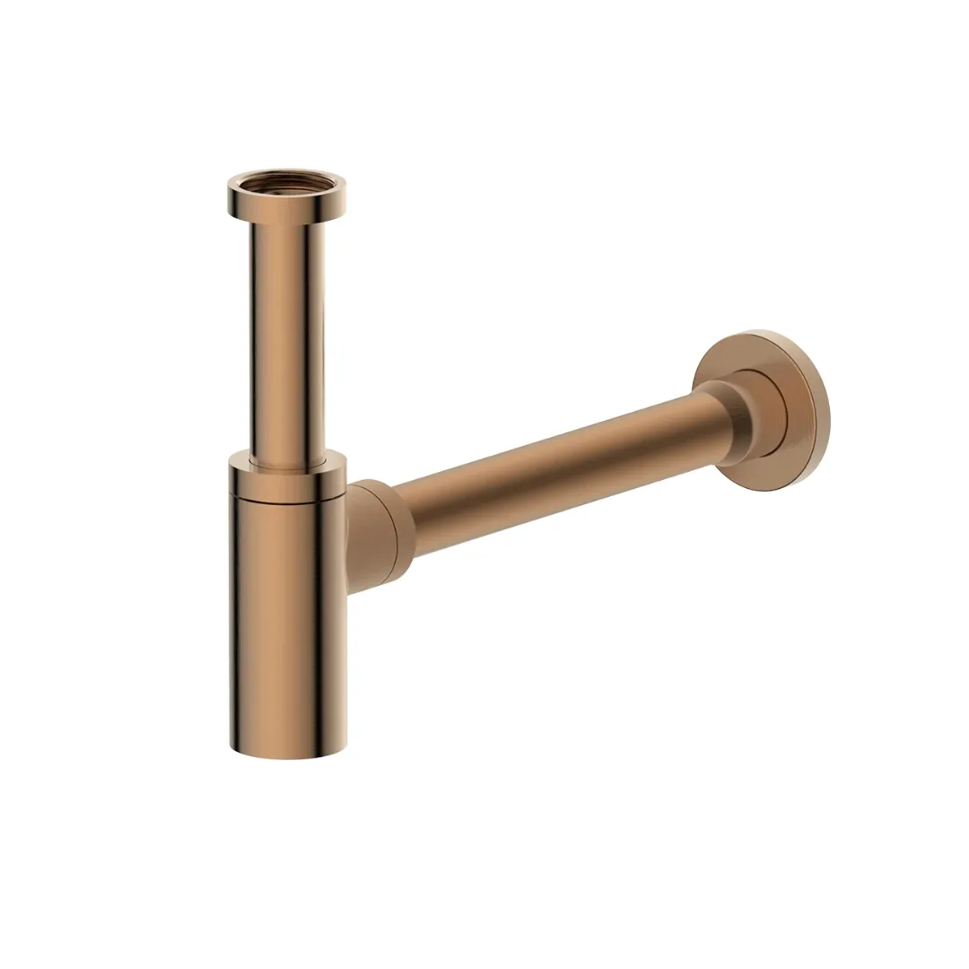 Sifão Cobre Escovado 1 1/4" Lexxa Bagno