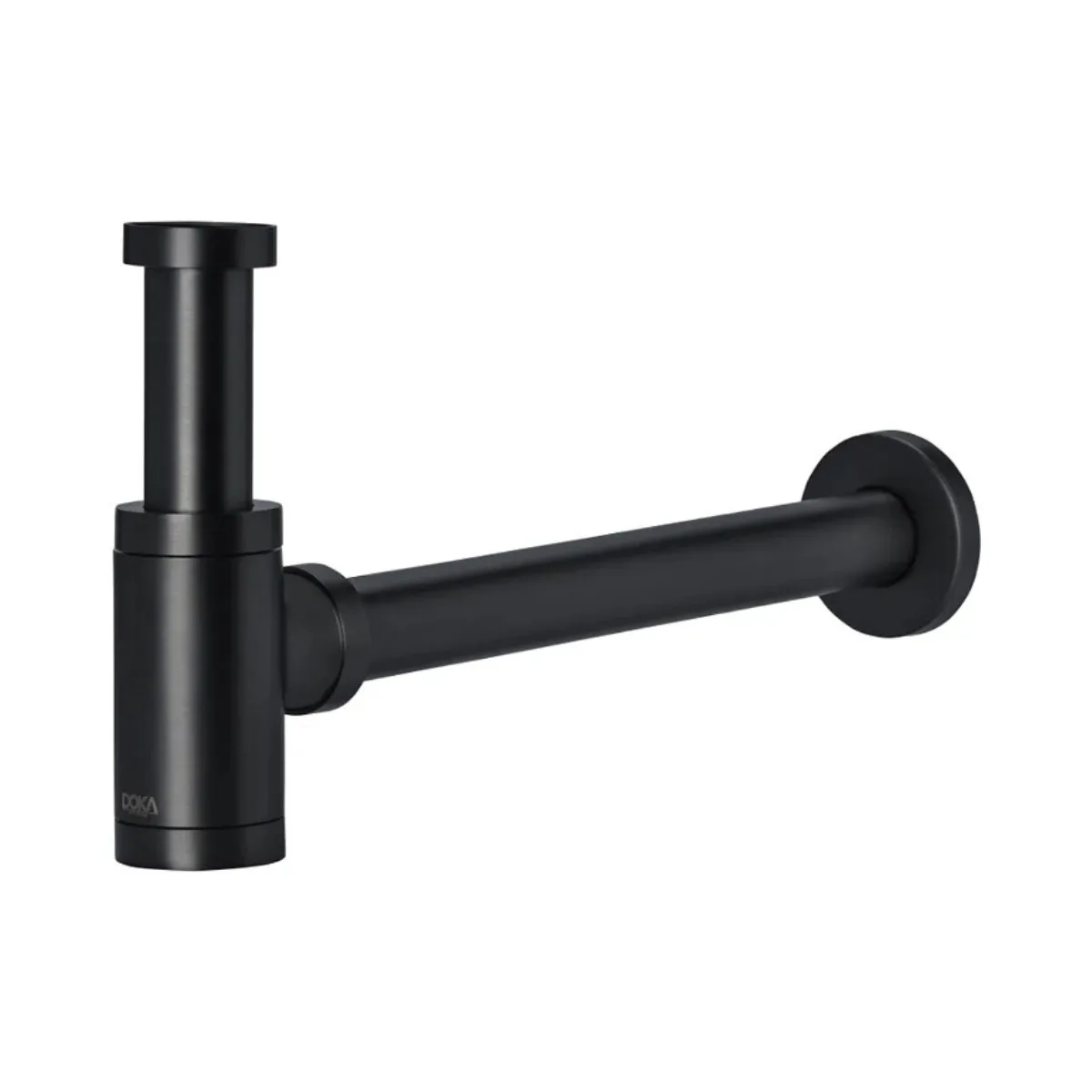 Sifão de Parede para Cuba Matt Black Doka Complementos
