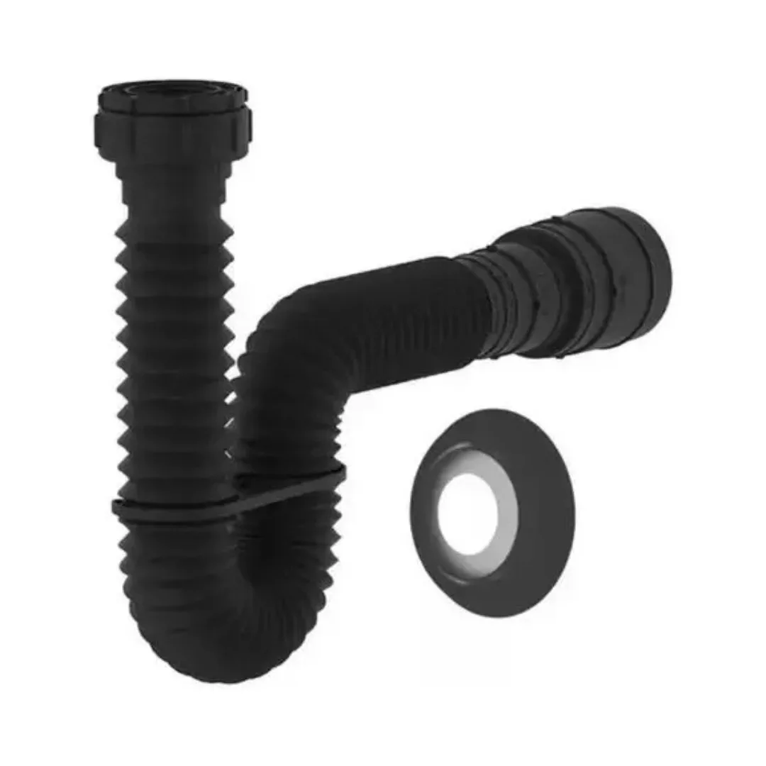 Sifão Preto Universal Extensivo Plástico Blukit