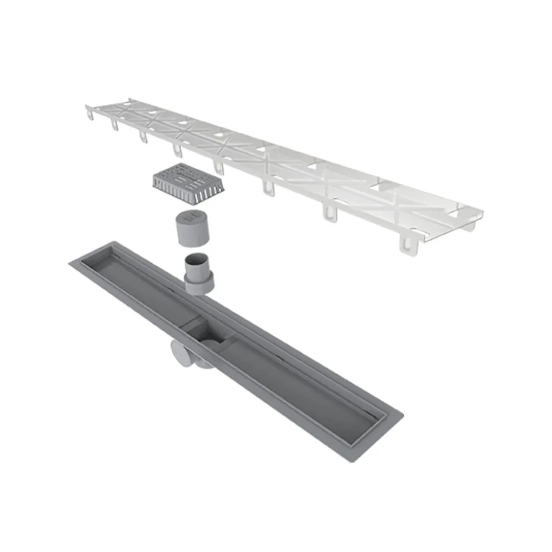 Ralo Tampa Oculta Sifonado 2 Saídas De 5 cm Inox 60 cm Linear Smart Line