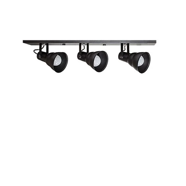 Spot Taschibra Linear Hol 3xE27 Preto Fosco