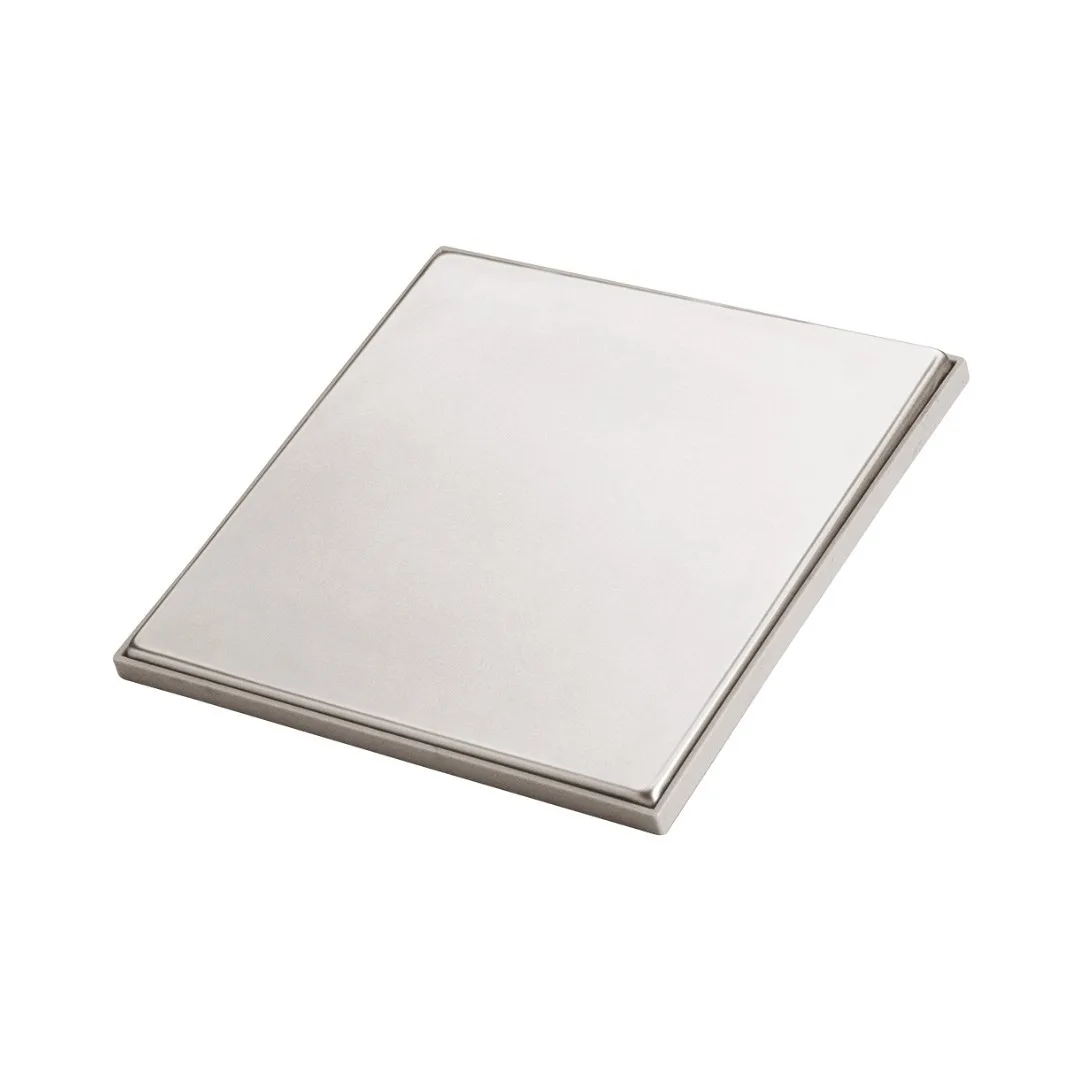 Tampa Cega Quadrada com Moldura 15x15 Jackwal Inox