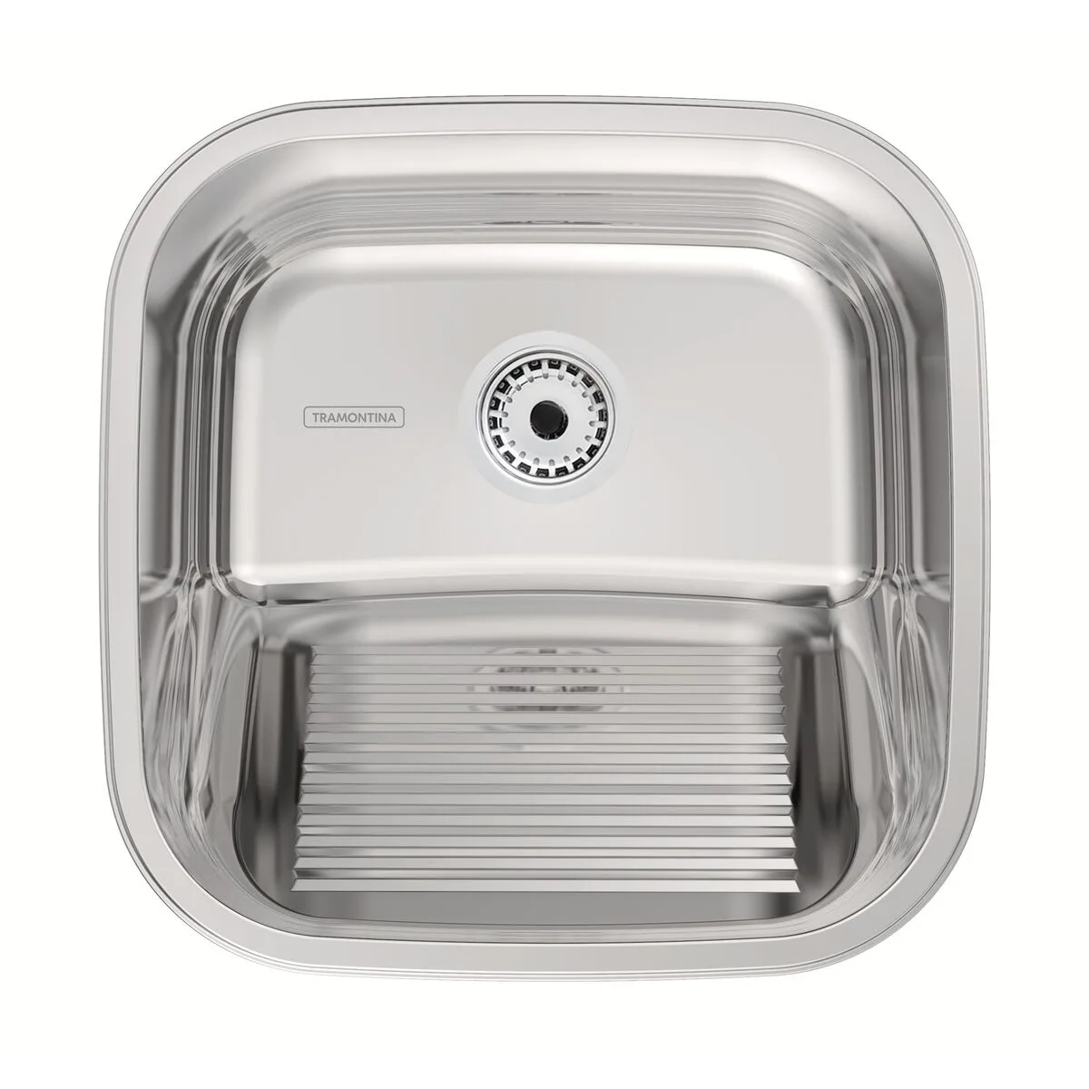 Tanque de Encaixe 25 L em Aço Inox Polido 40x40 cm Tramontina Hera Compact