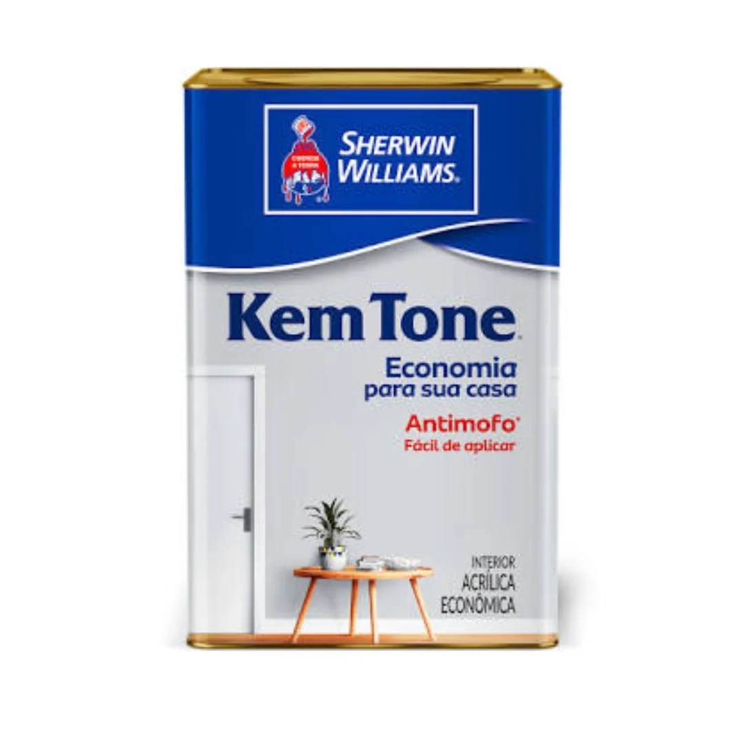 Tinta Acrílica Econômica KemTone Branco 18L Sherwin Williams