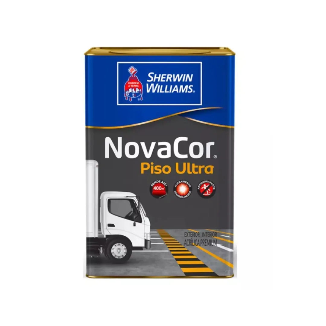 Tinta Acrílica Novacor Semibrilho / Antiderrapante Piso Ultra Cinza18L Sherwin Williams