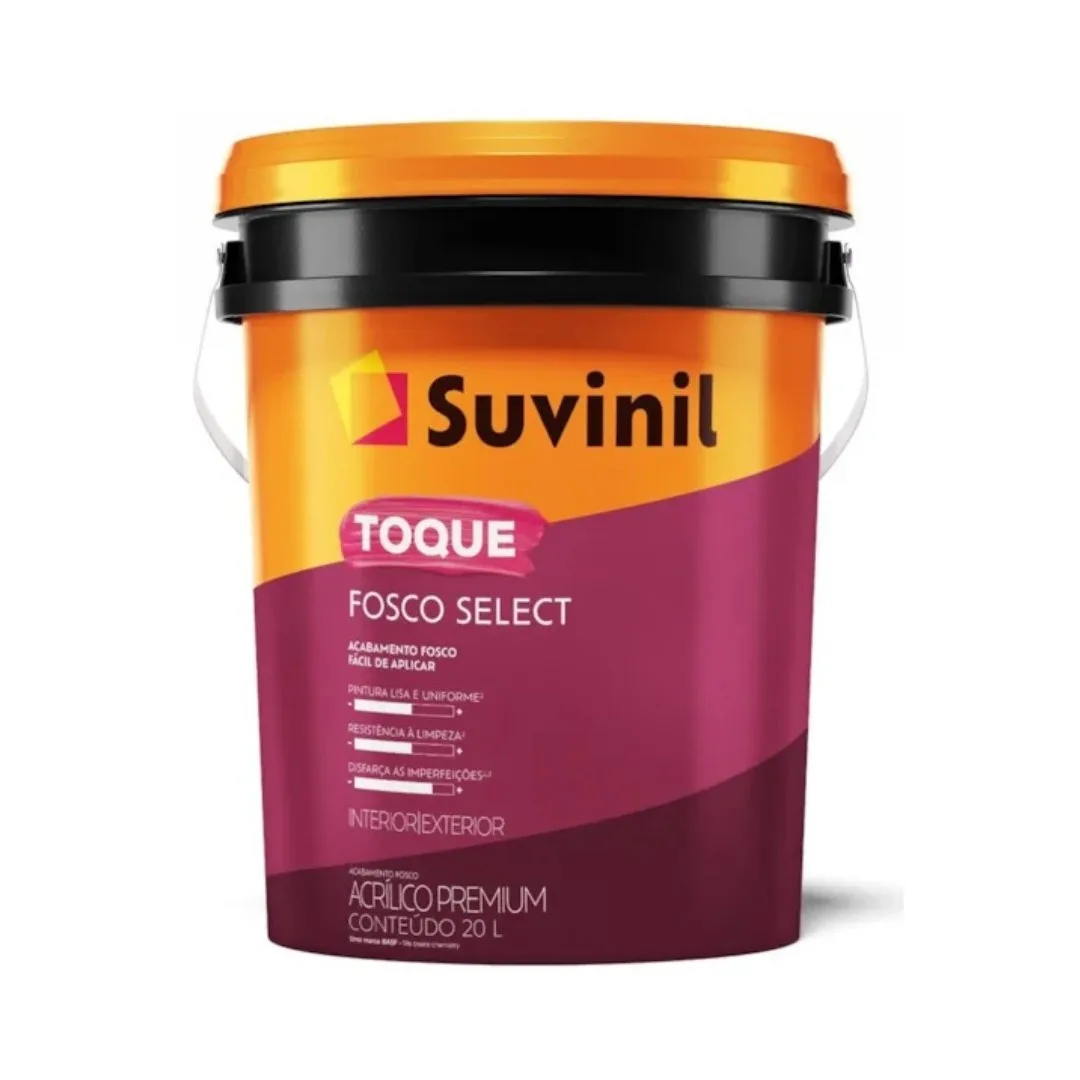 Tinta Acrílica Branco Neve Toque Fosco 20L Suvinil Select