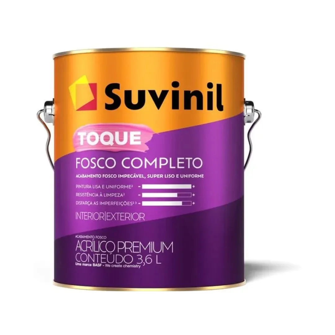 Tinta Acrílica Cinza Elefante Toque Fosco 3,6L Suvinil
