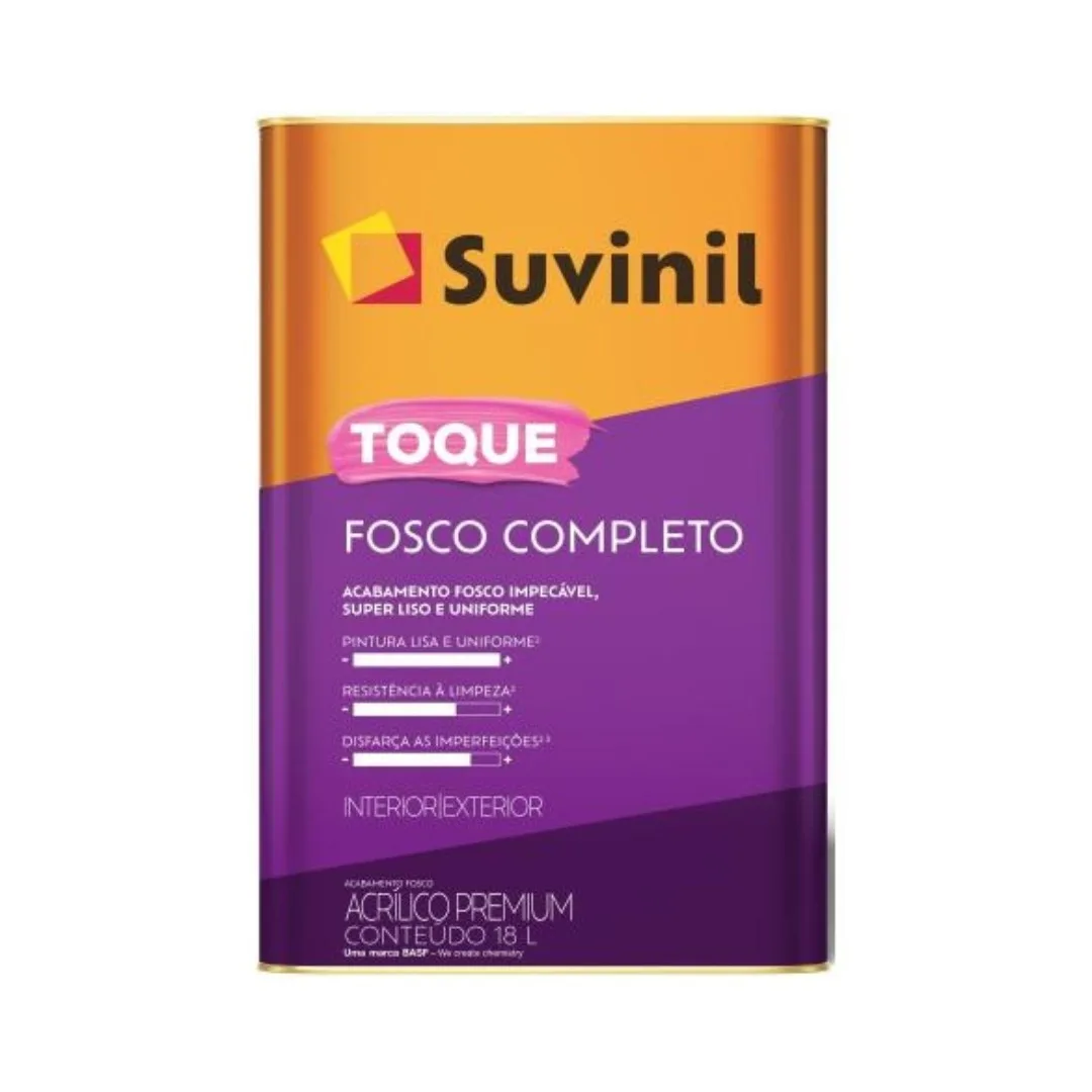 Tinta Acrílica Cinza Elefante Toque Fosco 18L Suvinil Premium