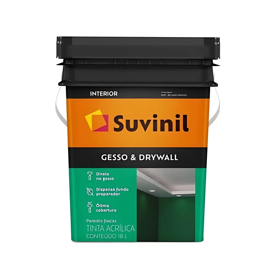 Tinta Suvinil 18 L Acrílica Gesso Branco