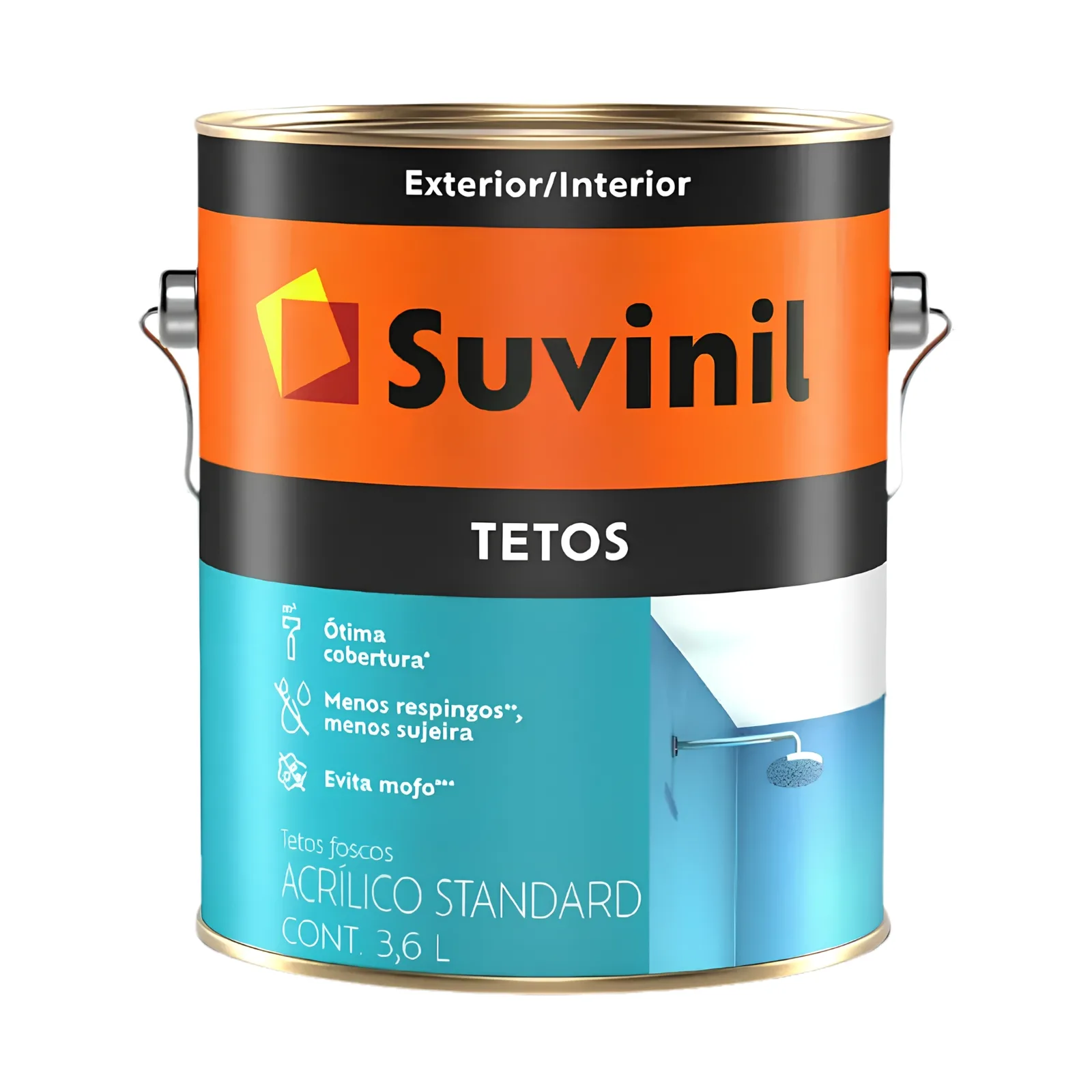Tinta Acrílica Para Teto Branco 3,6 L Suvinil