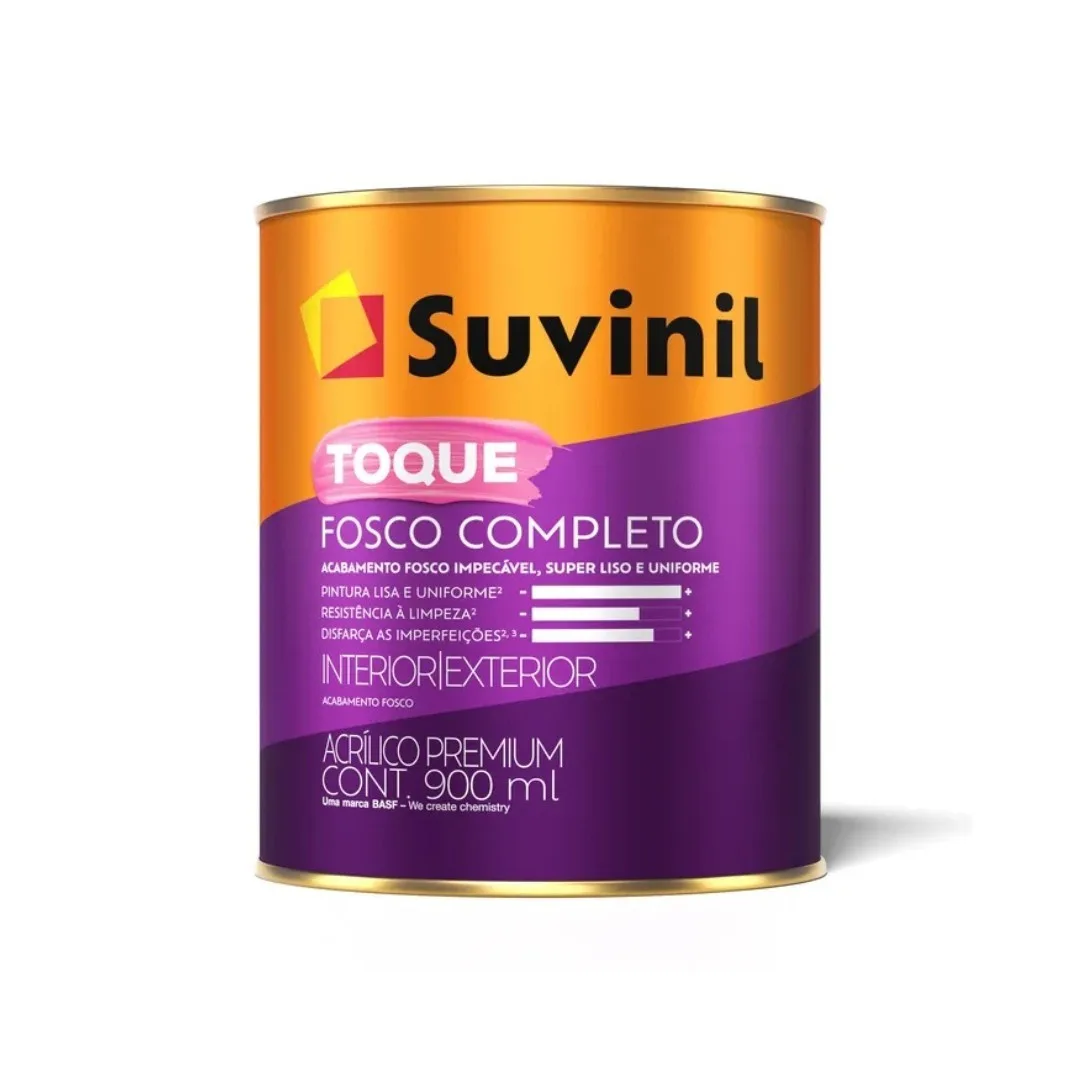 Tinta Suvinil Acrílica Branco Toque Fosco Completo 20lt