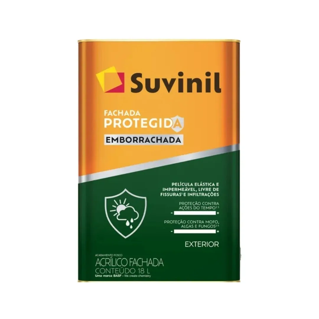 Tinta Suvinil Fachada Protegida 18 L Acrílica Emborracha Branco