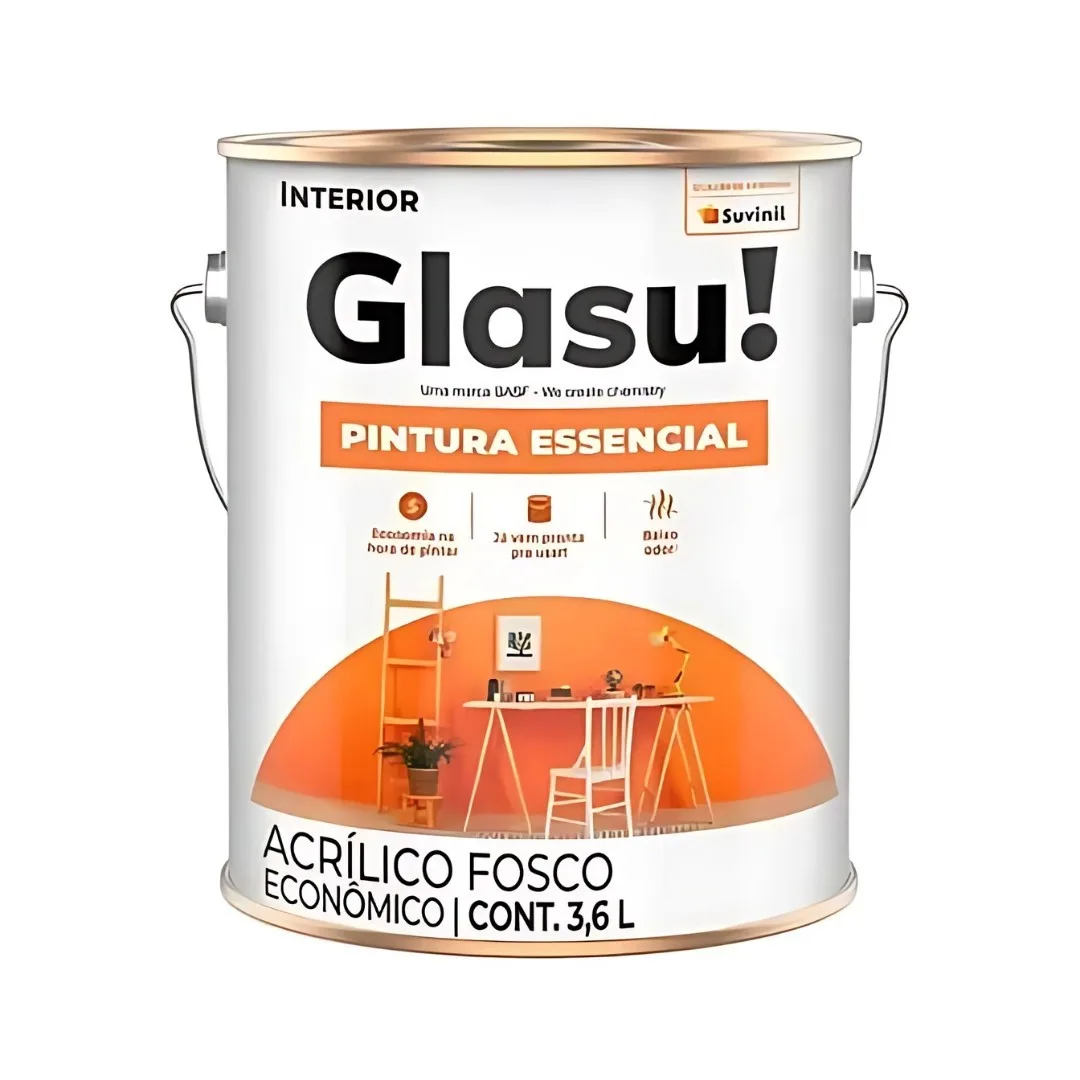 Tinta Suvinil Glasu 3,6L Acrílica Branco