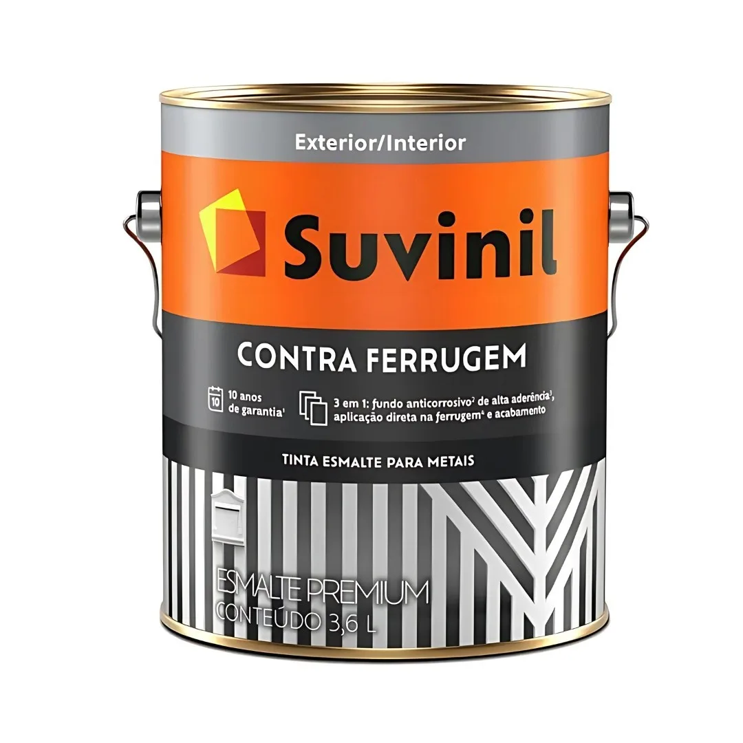 Tinta Suvinil Contra Ferrugem 3,6 L Esmalte Cinza