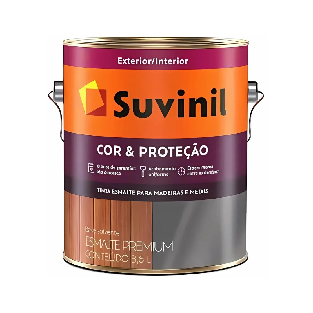 Tinta Suvinil 3,6L Esmalte Premium Alumínio
