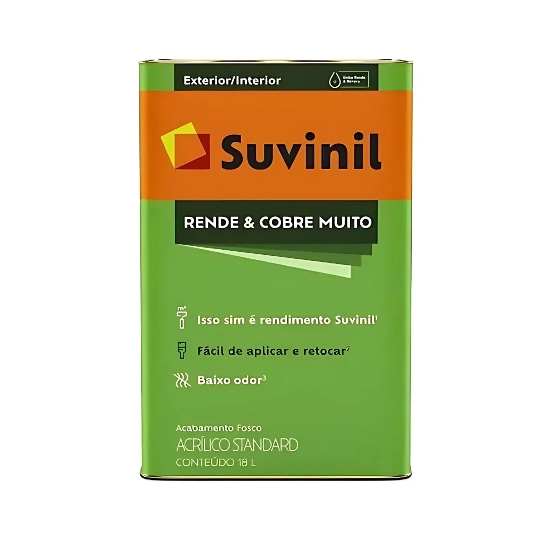 Tinta Suvinil Rende & Cobre Muito 18L Branco