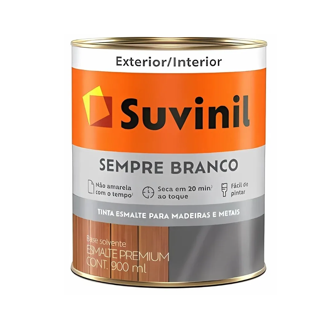Tinta Suvinil Sempre Branco 0,9L Esmalte Branco