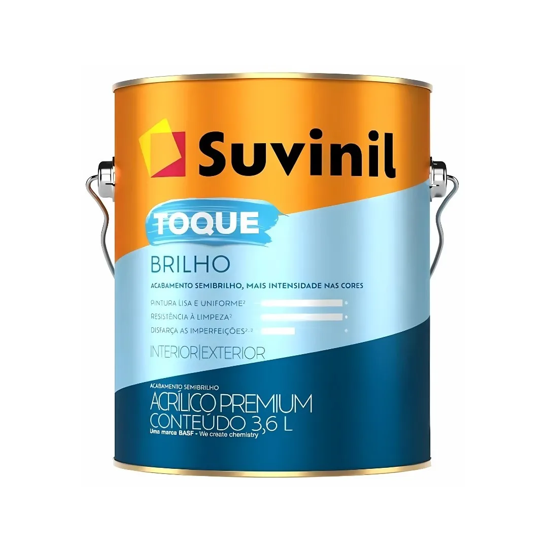 Tinta Suvinil Toque Brilho 3,6 L Acrílica Branco