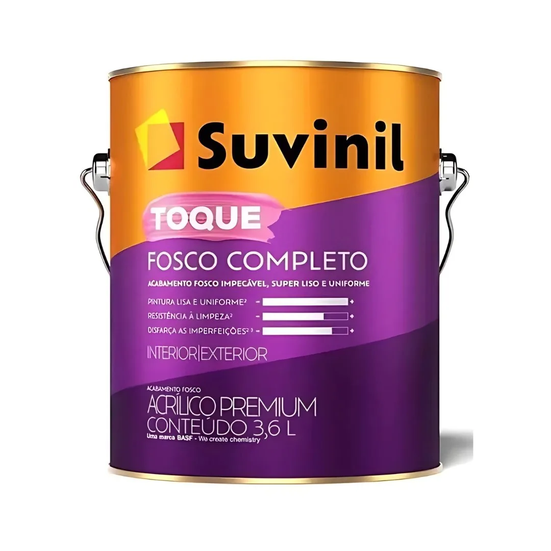 Tinta Suvinil Toque Fosco 3,6 L Acrílica Branco