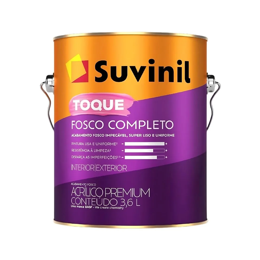 Tinta Suvinil Toque Fosco Completo 3,6 L Acrílica Branco