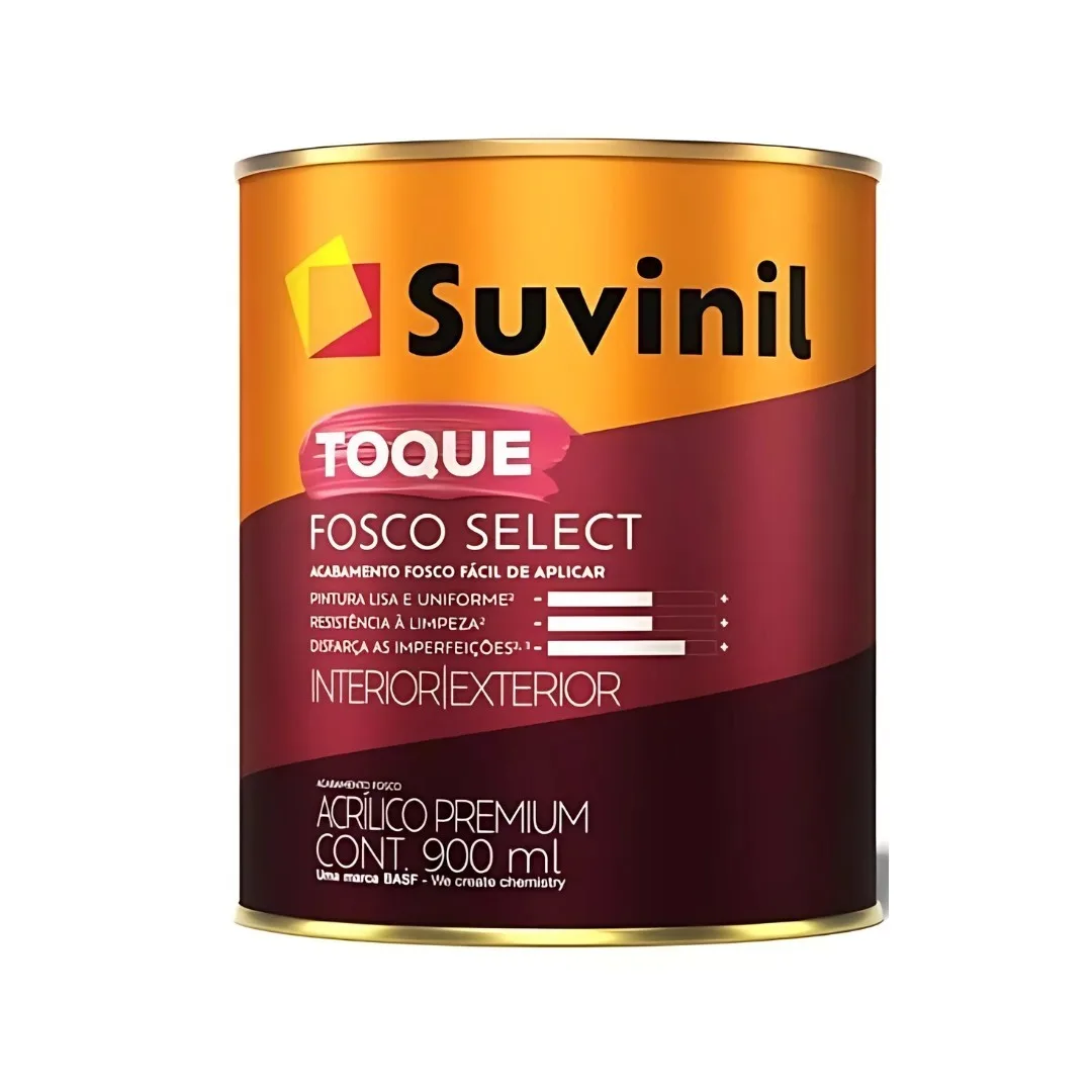 Tinta Suvinil Toque Fosco Select 0,9 L Acrílico Branco