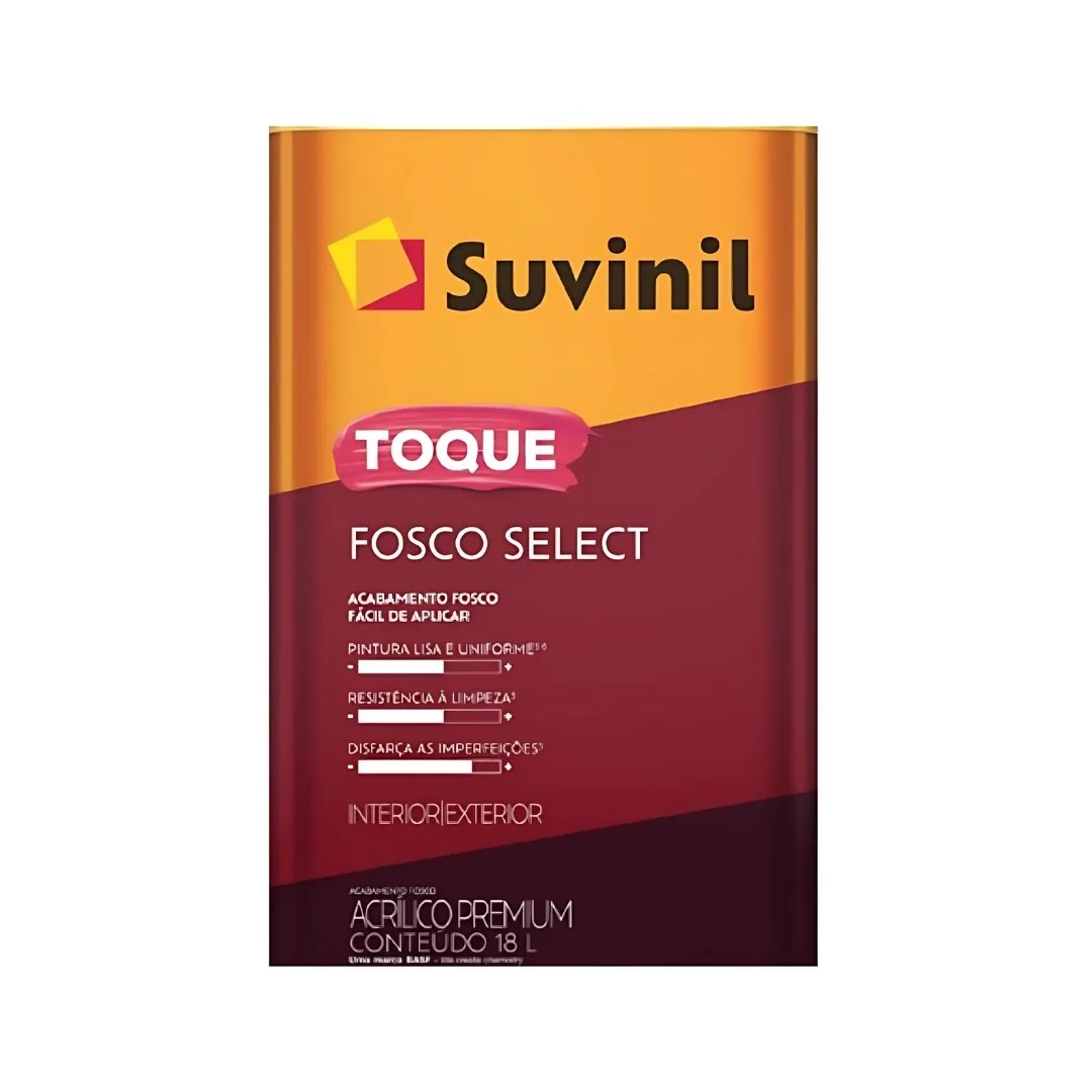 Tinta Suvinil Toque Fosco Select 18 L Acrílico Branco