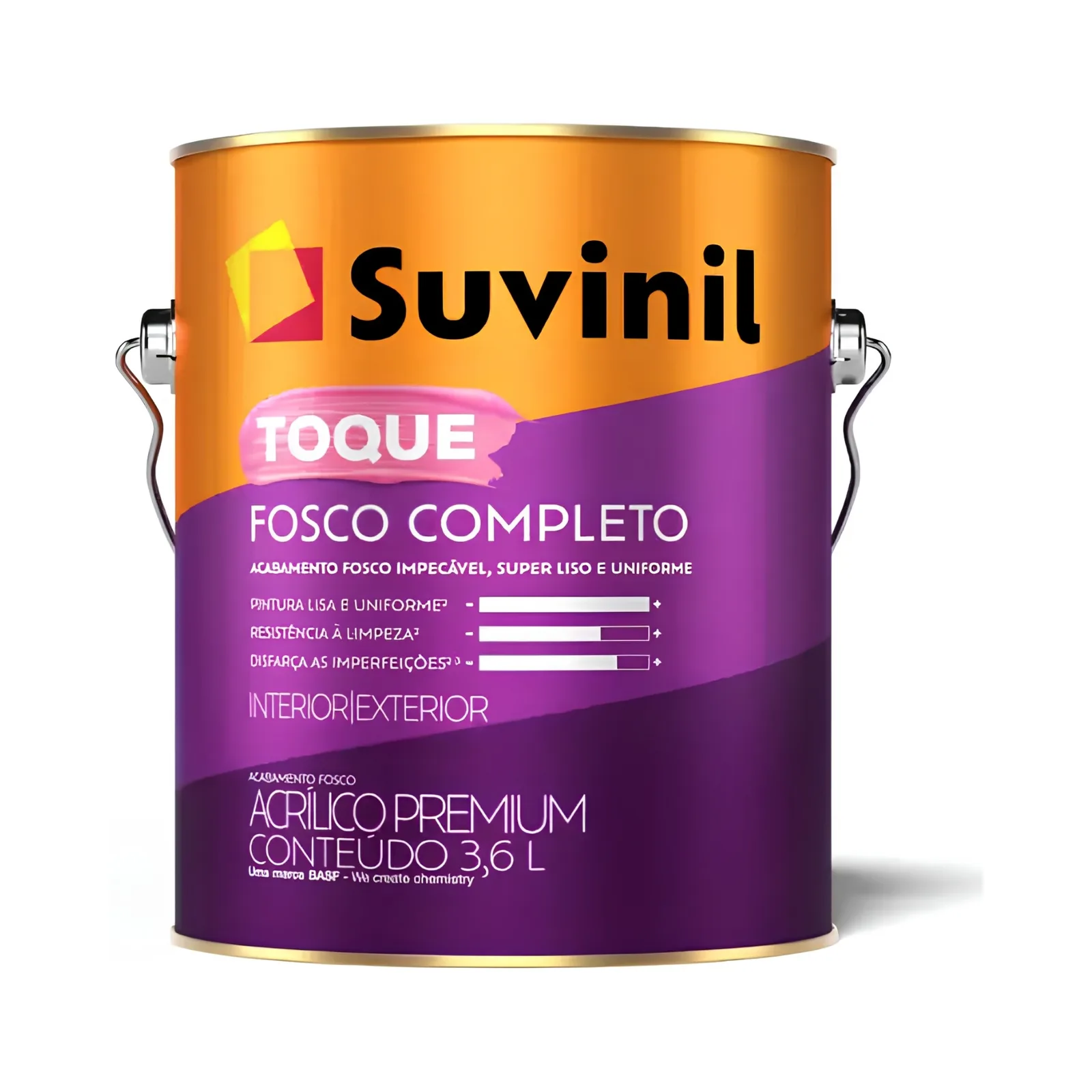 Tinta Suvinil Toque Fosco Completo 3,2L Acrílica Cocada B378