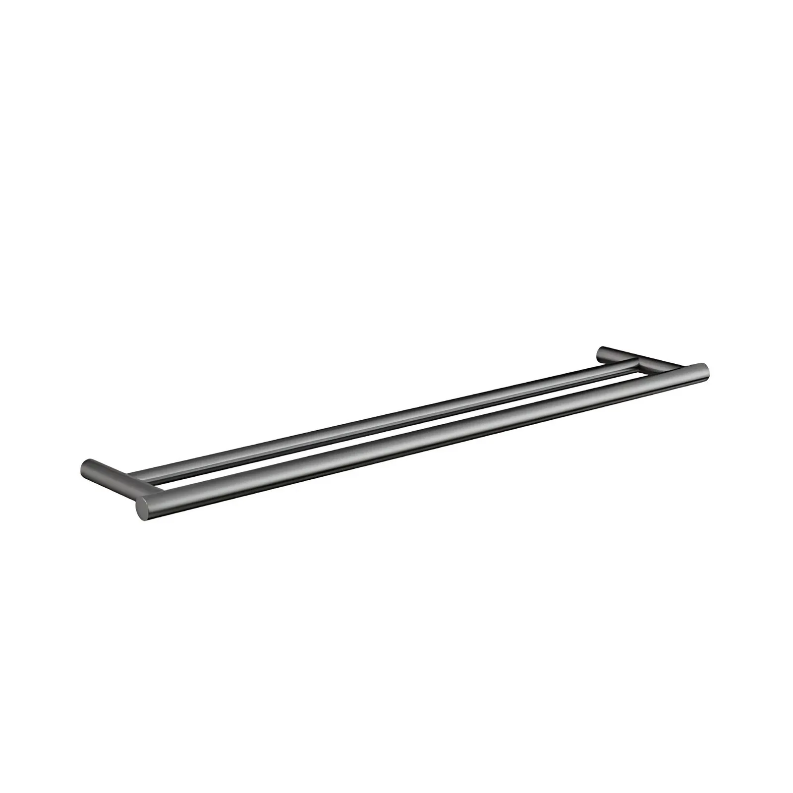 Toalheiro Doka Duplo Loop Brushed Nickel