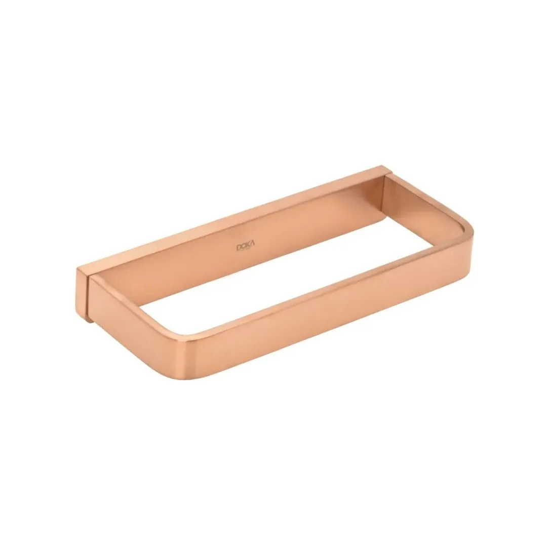 Toalheiro Doka Retangular Rainbow Brushsed Rose Gold