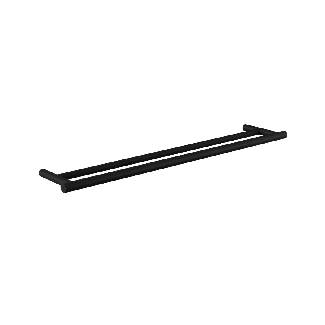 Toalheiro Duplo Matt Black Doka Loop