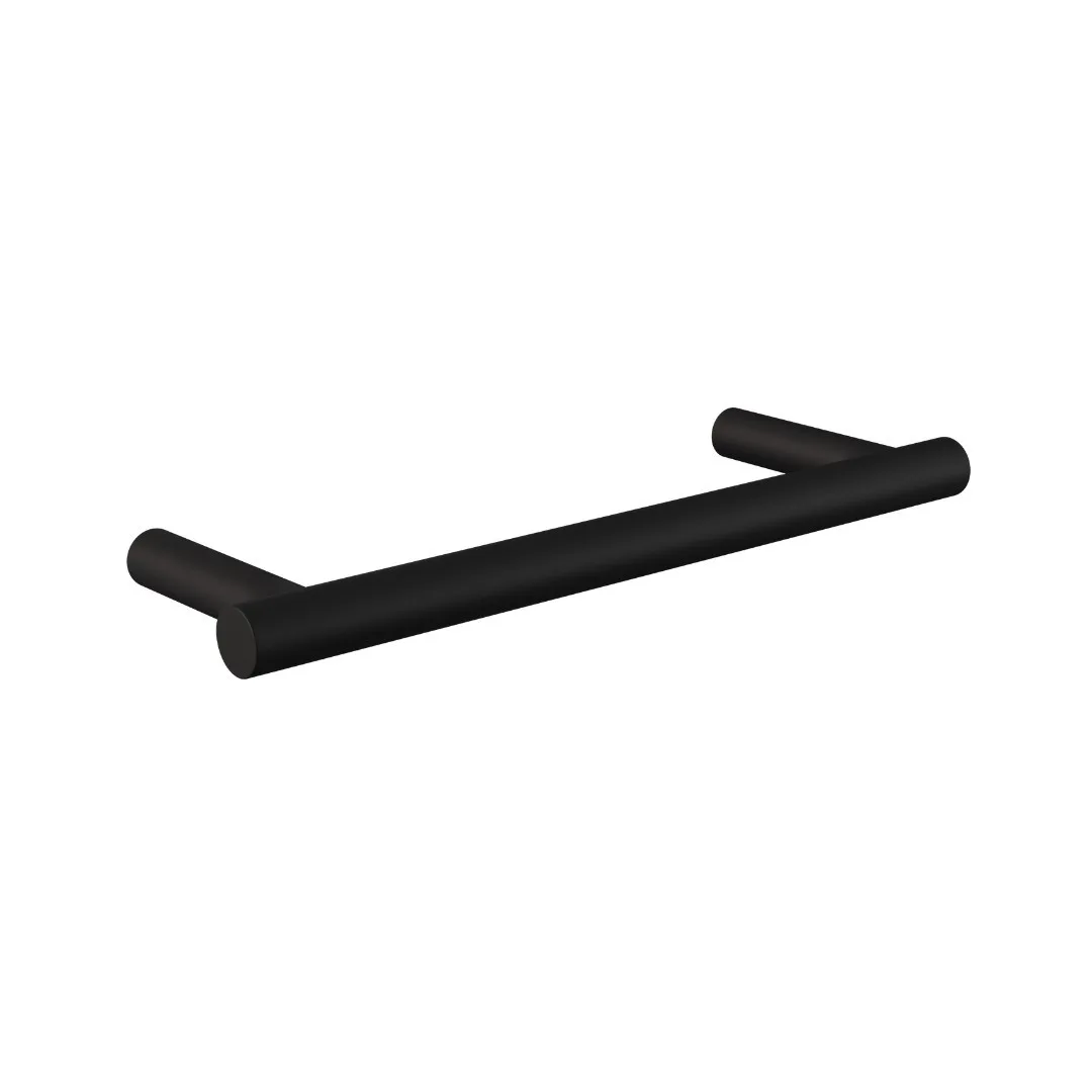 Toalheiro Retangular De Parede Matt Black Doka Loop