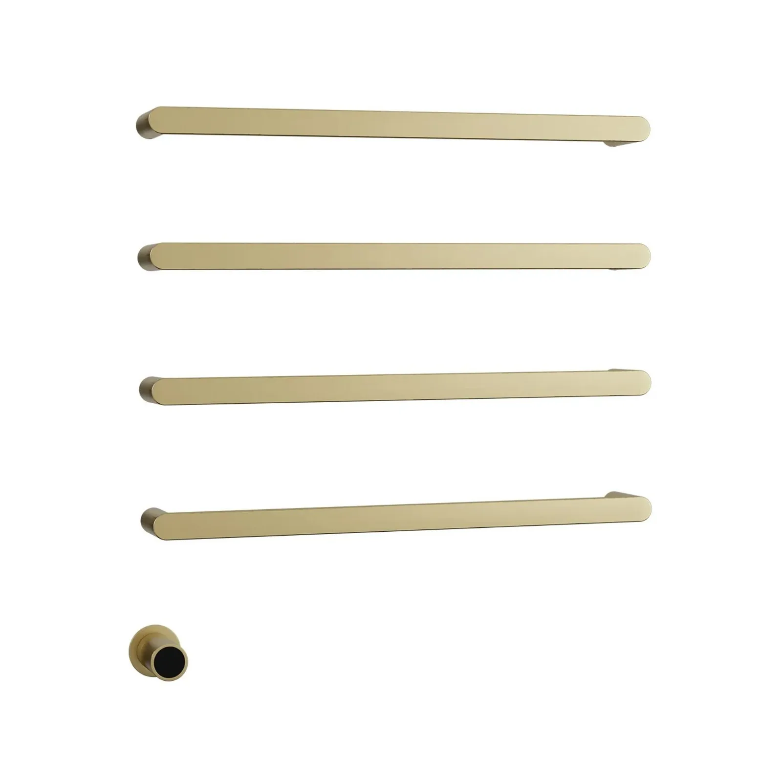 Toalheiro Térmico Com Base Embutida Brushed Gold Doka