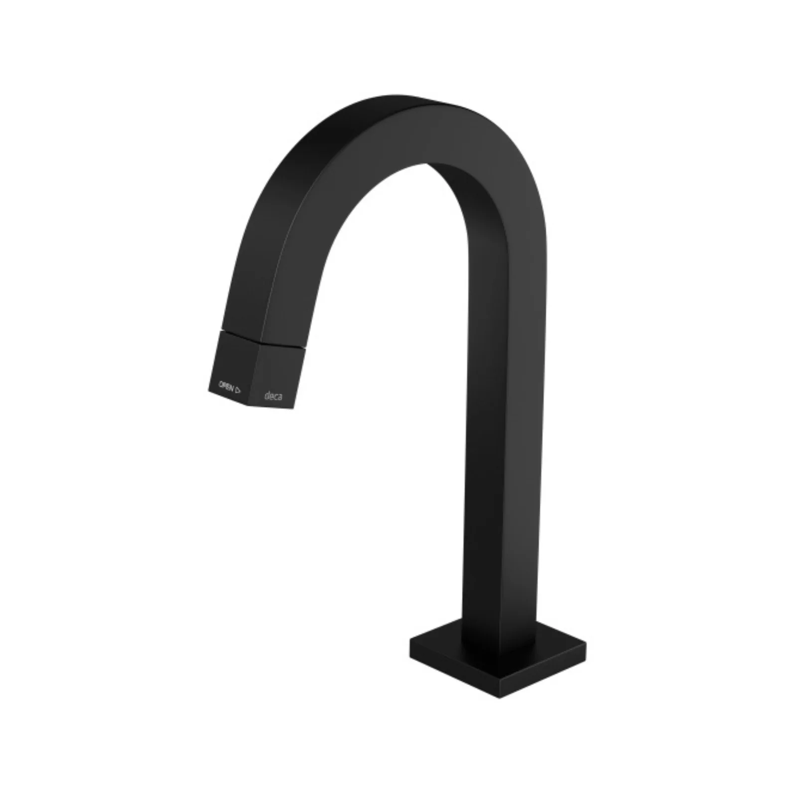 Torneira de Bancada Bica Baixa para Lavatório Black Matte Deca Tube