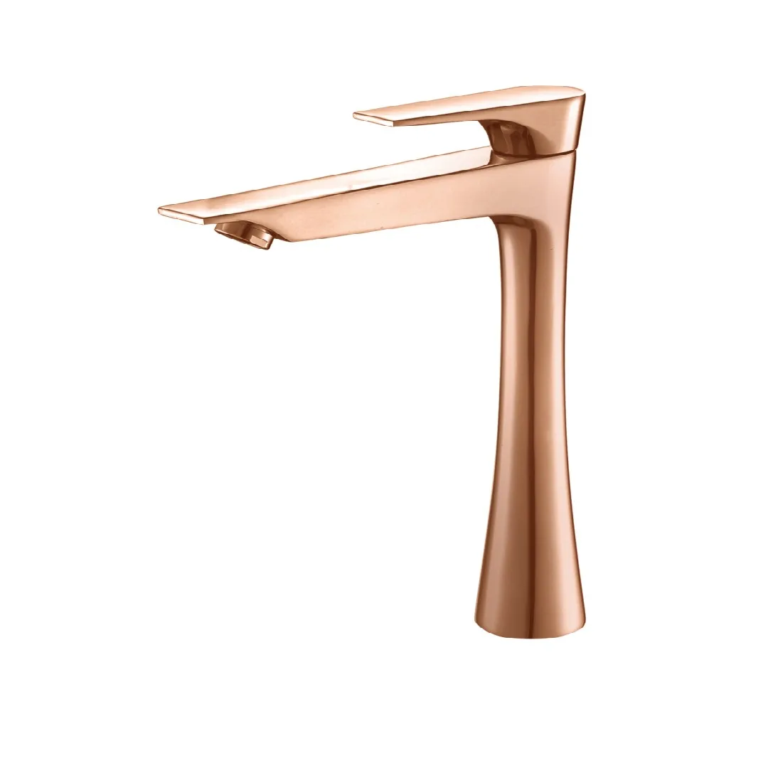 Torneira de bancada para banheiro Rosé Gold Lexxa Bagno LX702RG