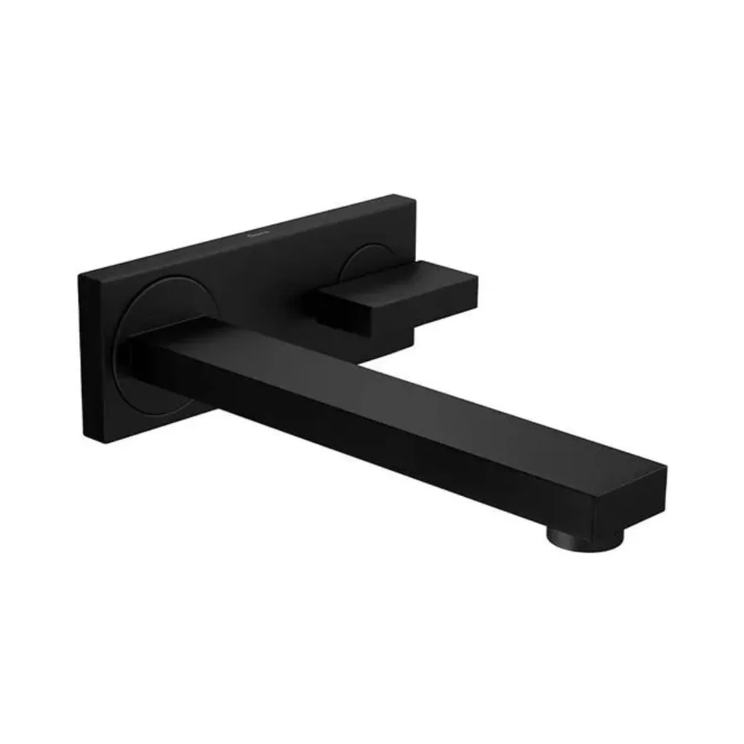 Torneira de Parede com Chapa para Banheiro Black Matte Deca Dream