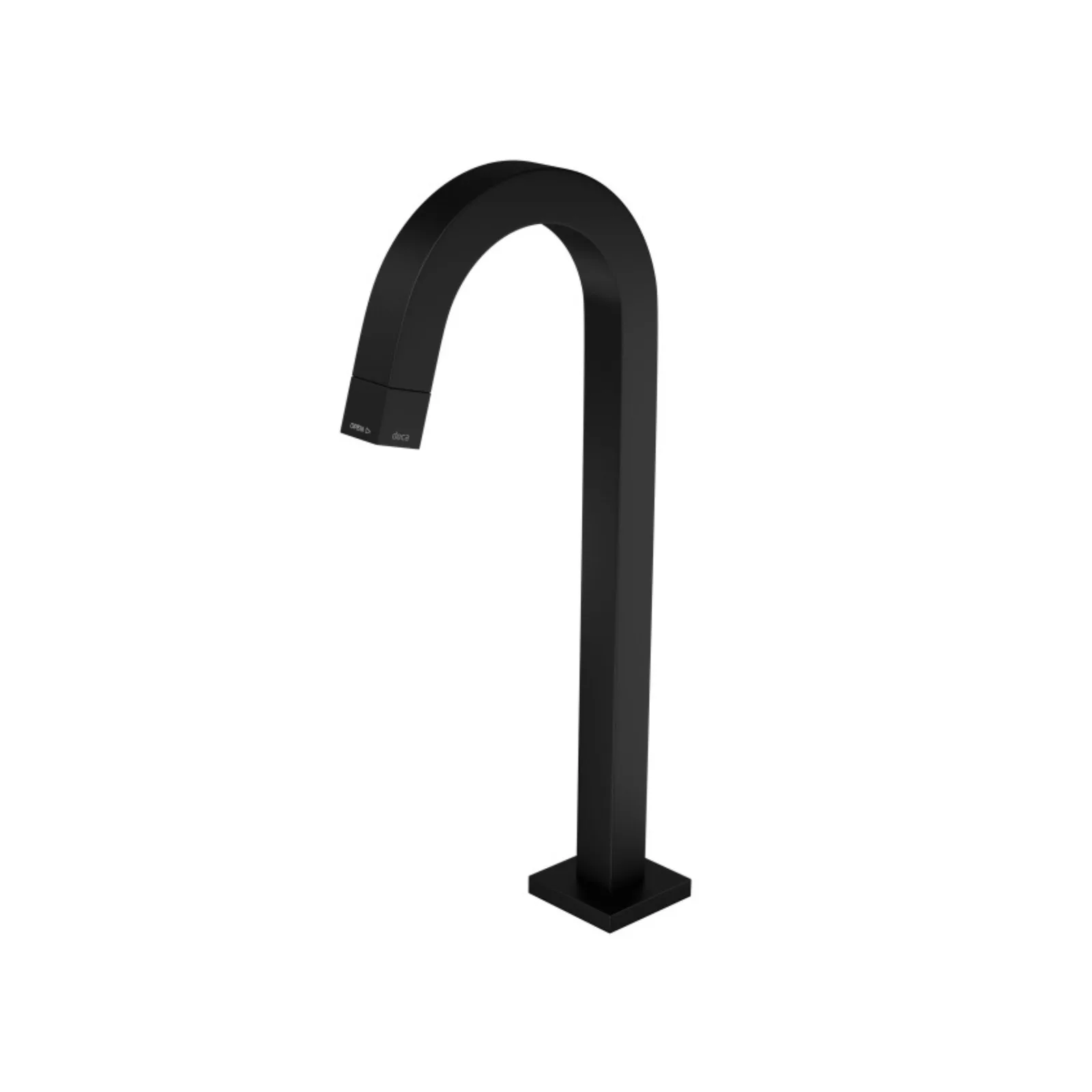 Torneira Deca Tube de bancada bica alta Black Matte