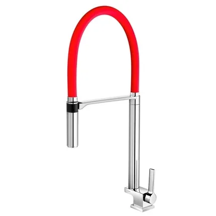 Torneira Docol Doc de bancada para cozinha 738979 Cromado/Vermelho