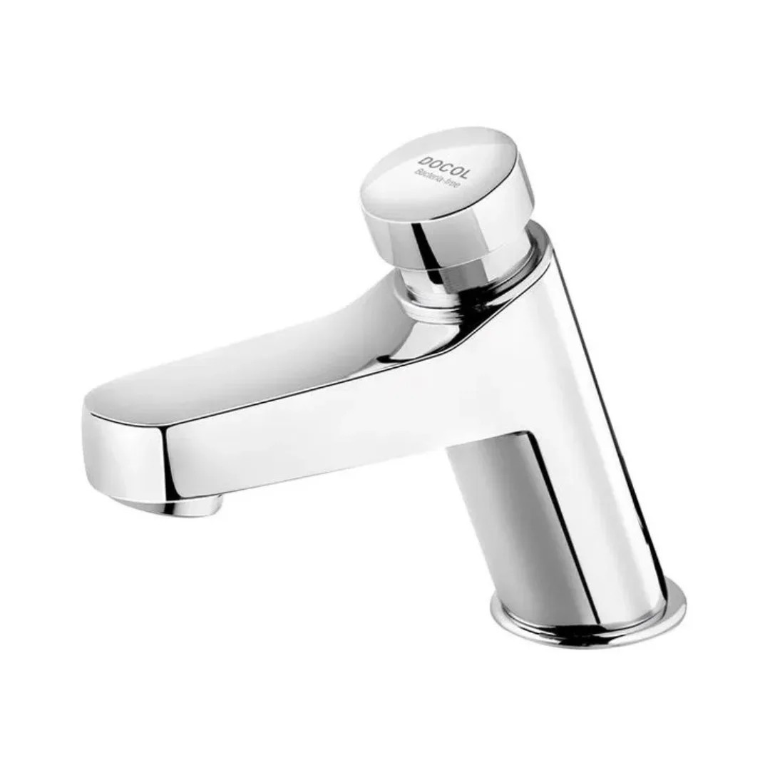 Torneira de Bancada com Regulador de Tempo para Banheiro Docol Pressmatic DeLuxe