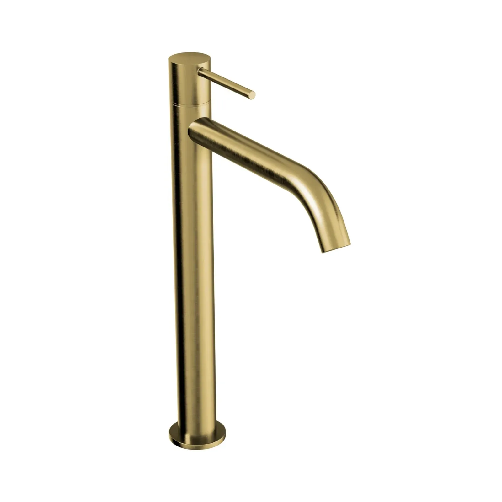 Torneira Fria de Bancada para Lavatório Brushed Gold Doka Loop