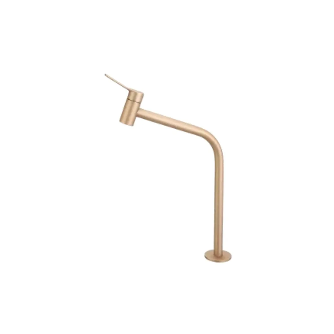 Torneira Dourada Matte De Bancada 1/4 Meber Australis 1203 C-23