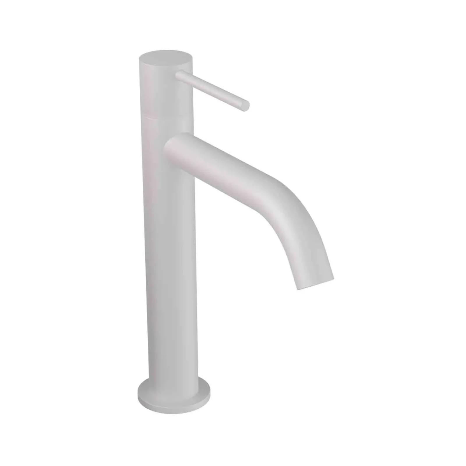 Torneira Fria de Bancada Para Banheiro 131mm Matt White Doka Loop