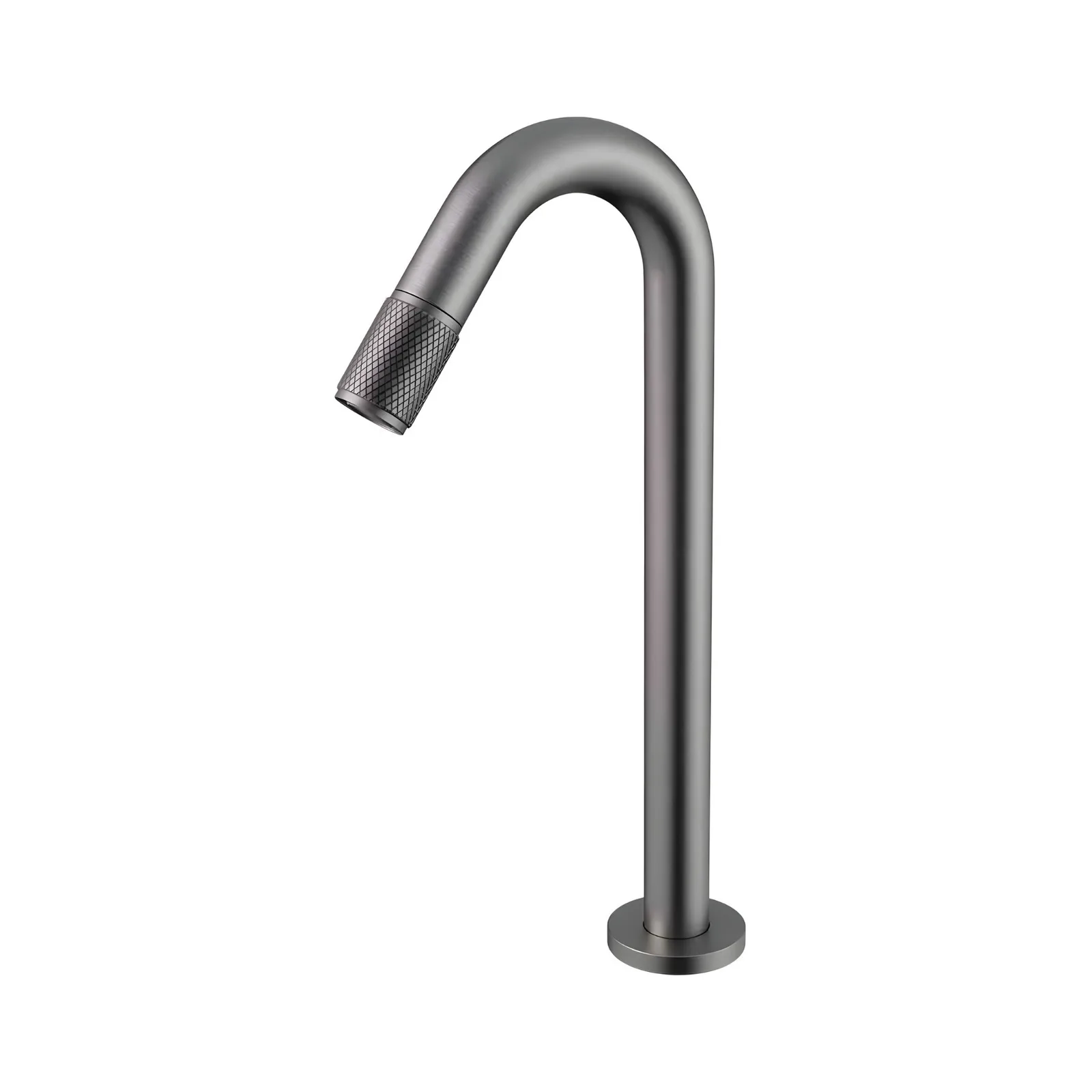 Torneira Fria de Bancada para Lavatório Brushed Nickel Doka Direct Flow