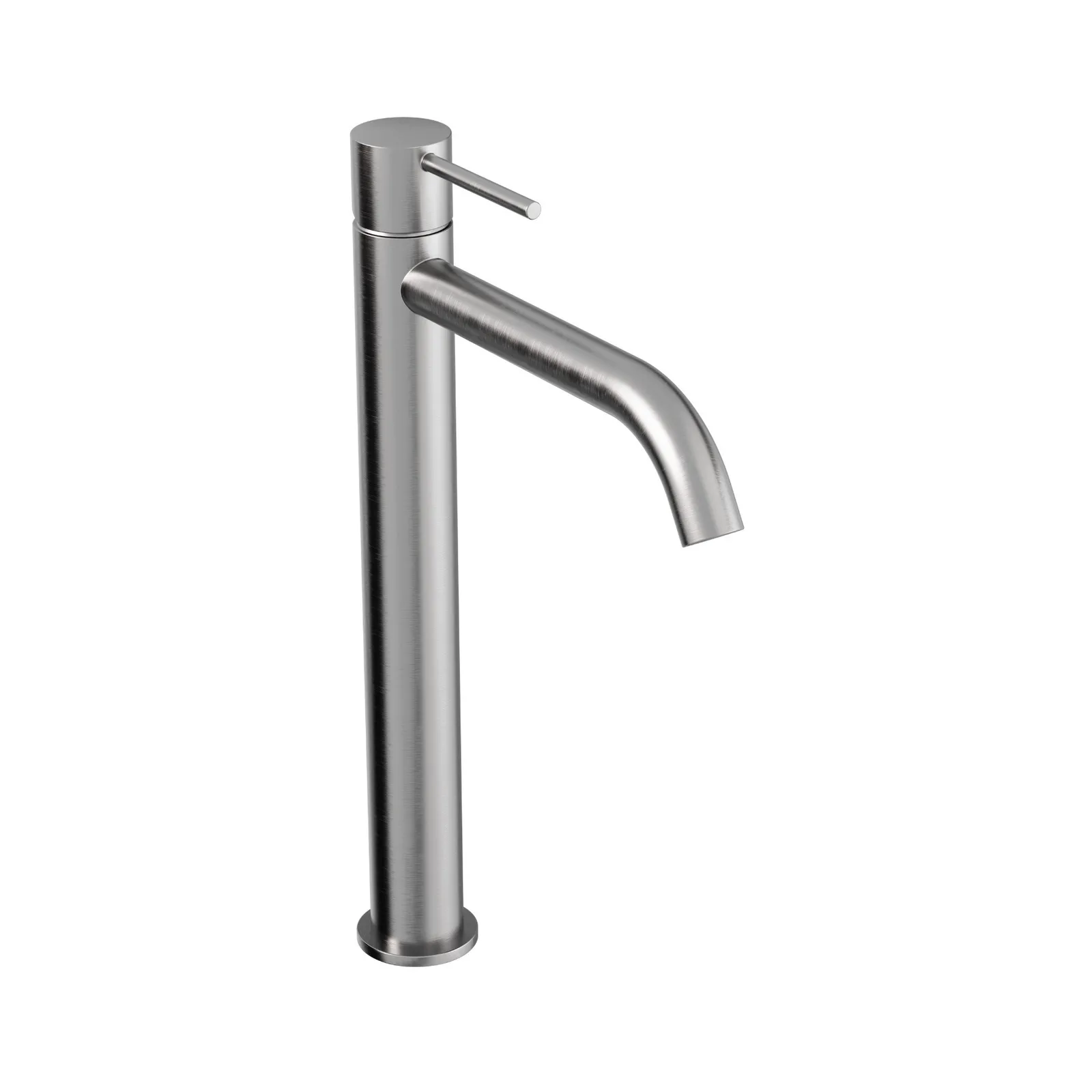 Torneira Fria de Bancada para Banheiro 223mm Brushed Nickel Doka Loop