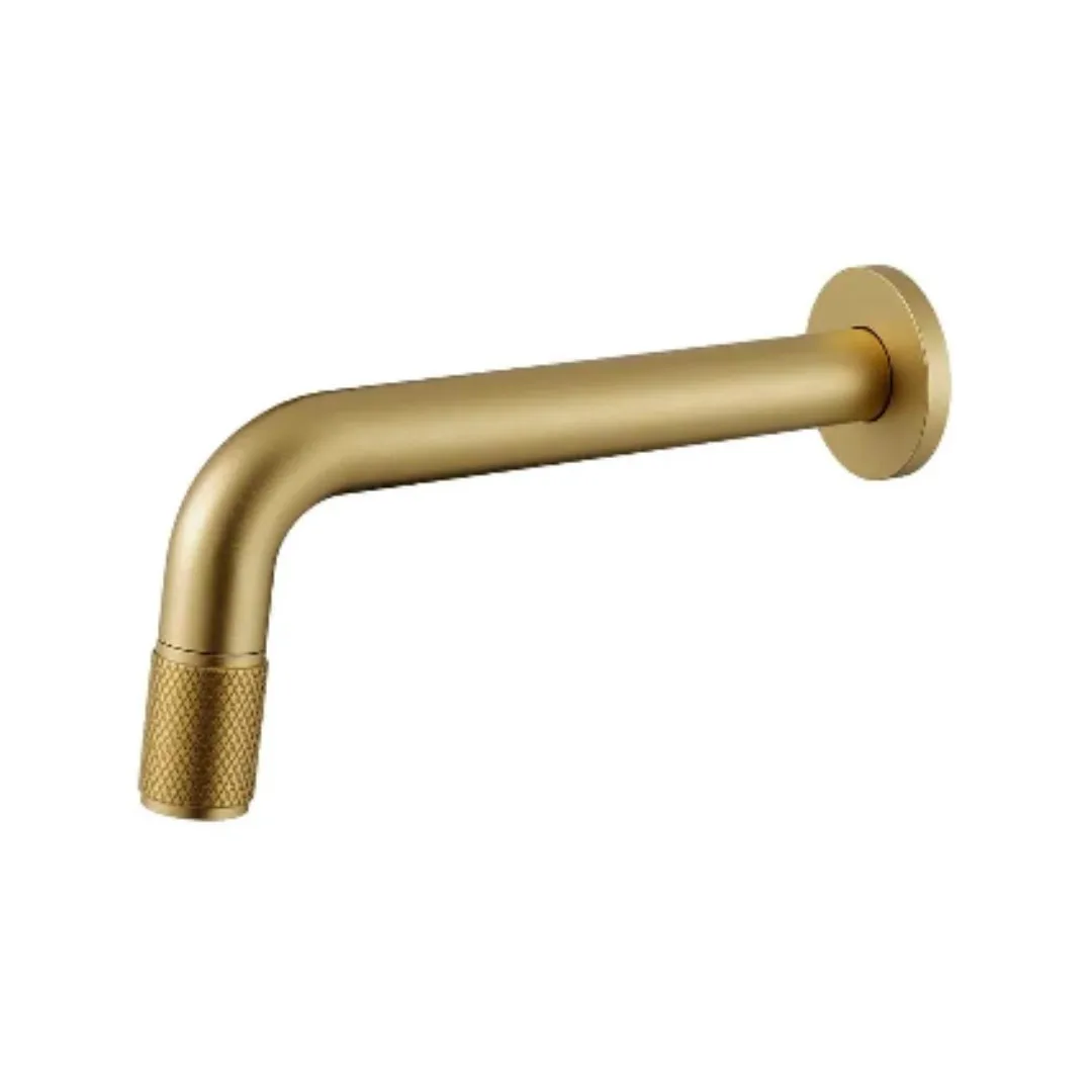 Torneira Fria De Parede Para Banheiro Brushed Gold Doka