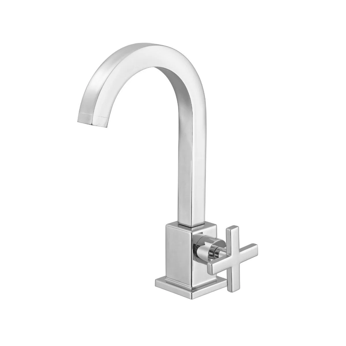 Torneira Meber Athenas Cromado para banheiro Mesa 1190 C34 Bica Alta