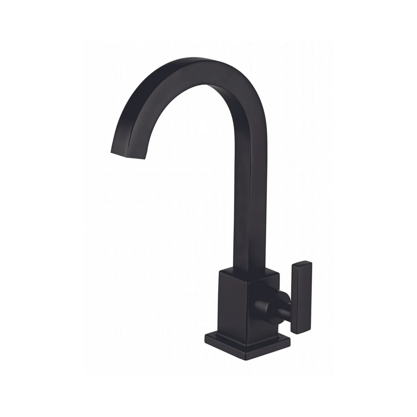 Torneira Meber Athenas Slim Preto Matte banheiro Mesa 1190 C35 bica alta