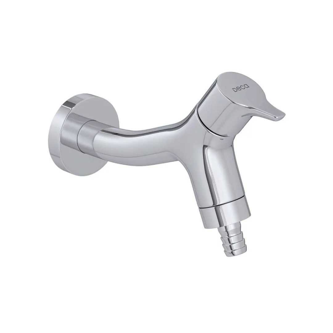 Torneira De Parede Com Adaptador De Mangueira Para Jardim/Tanque Cromado Deca Gama