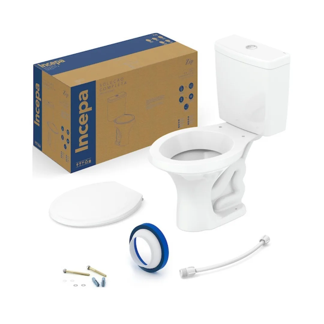 Vaso Sanitário Completo com Caixa Acoplada Incepa Eco Branco