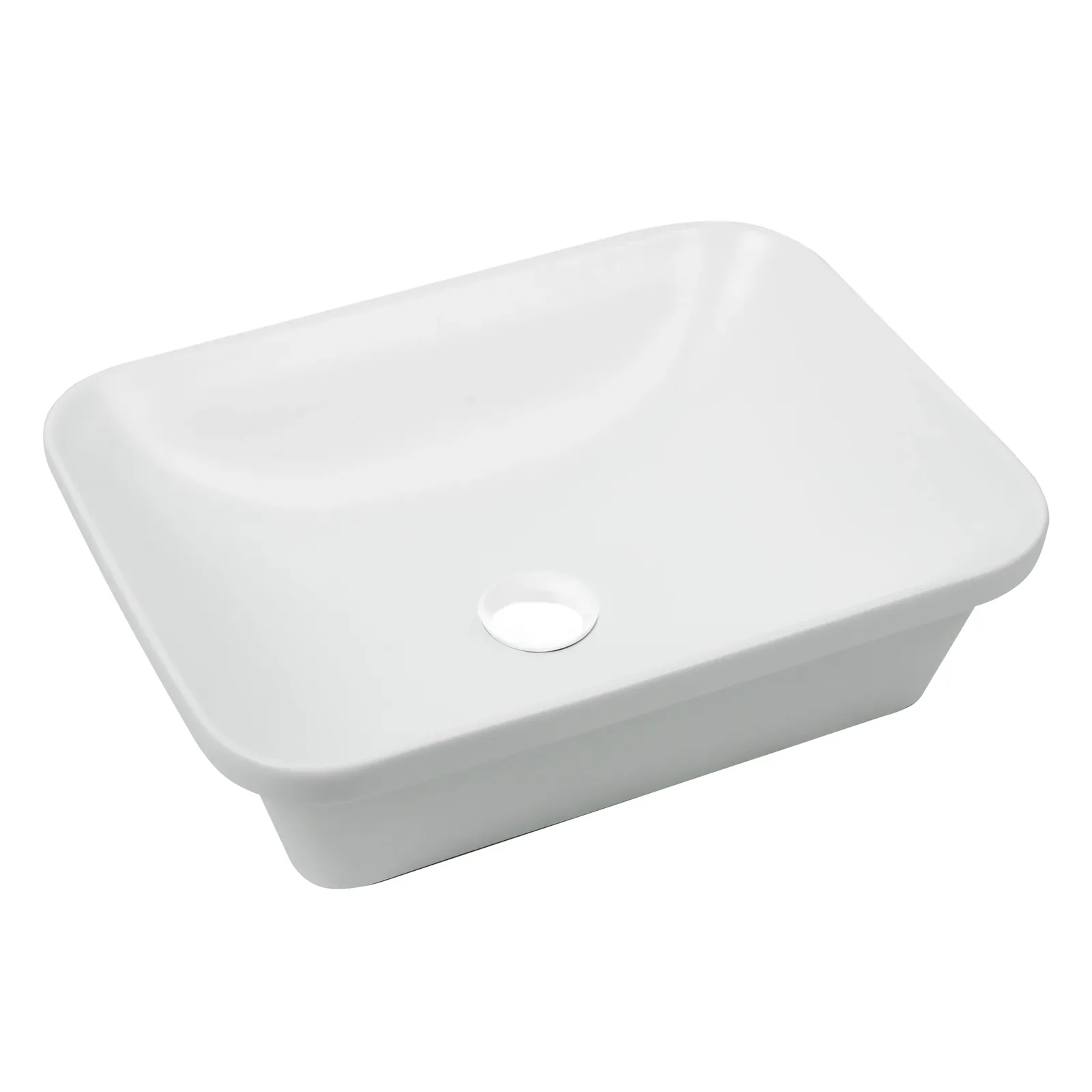Cuba de Sobrepor para Banheiro 50x38cm Branca Lexxa Bagno LX623